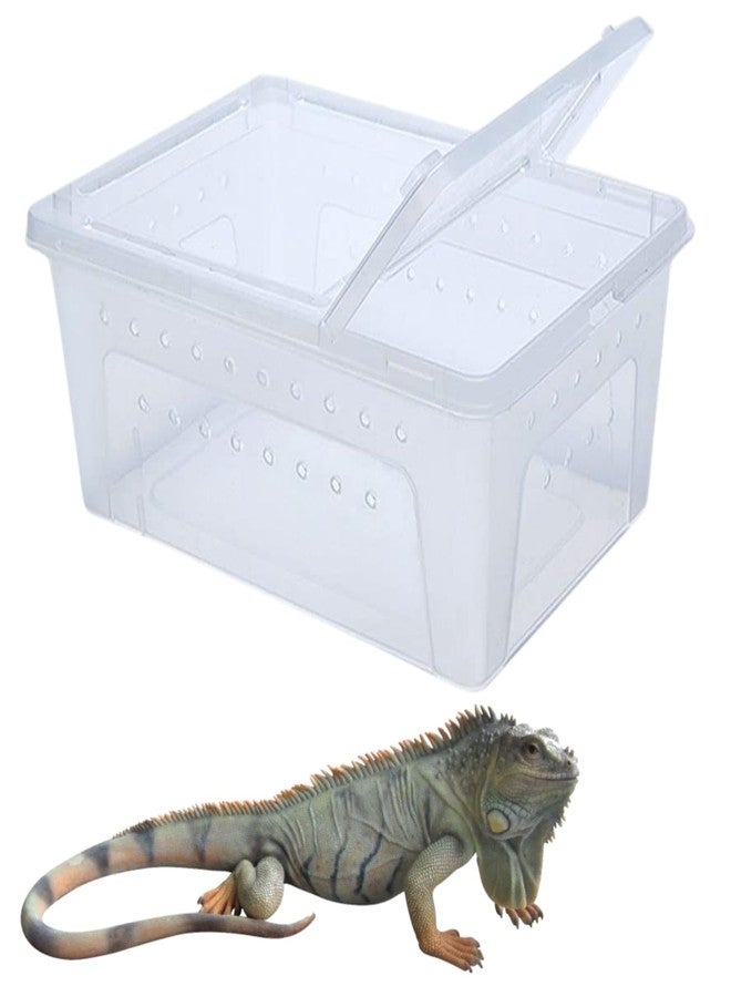 Sage Square Transparent Turtle Enclosure: Create a Crystal-Clear Habitat for Your Aquatic Companion, Offering an Unparalleled Perspective into Their Underwater Domain, Offering an Unobstructed View - Image 1